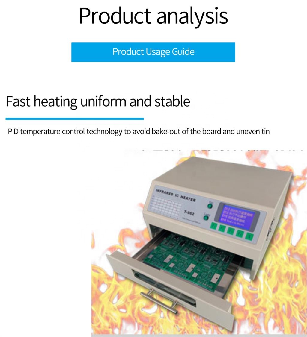 T-962 Desktop Infrared IC Heat - Infrared Bga Rework Station recension och pris