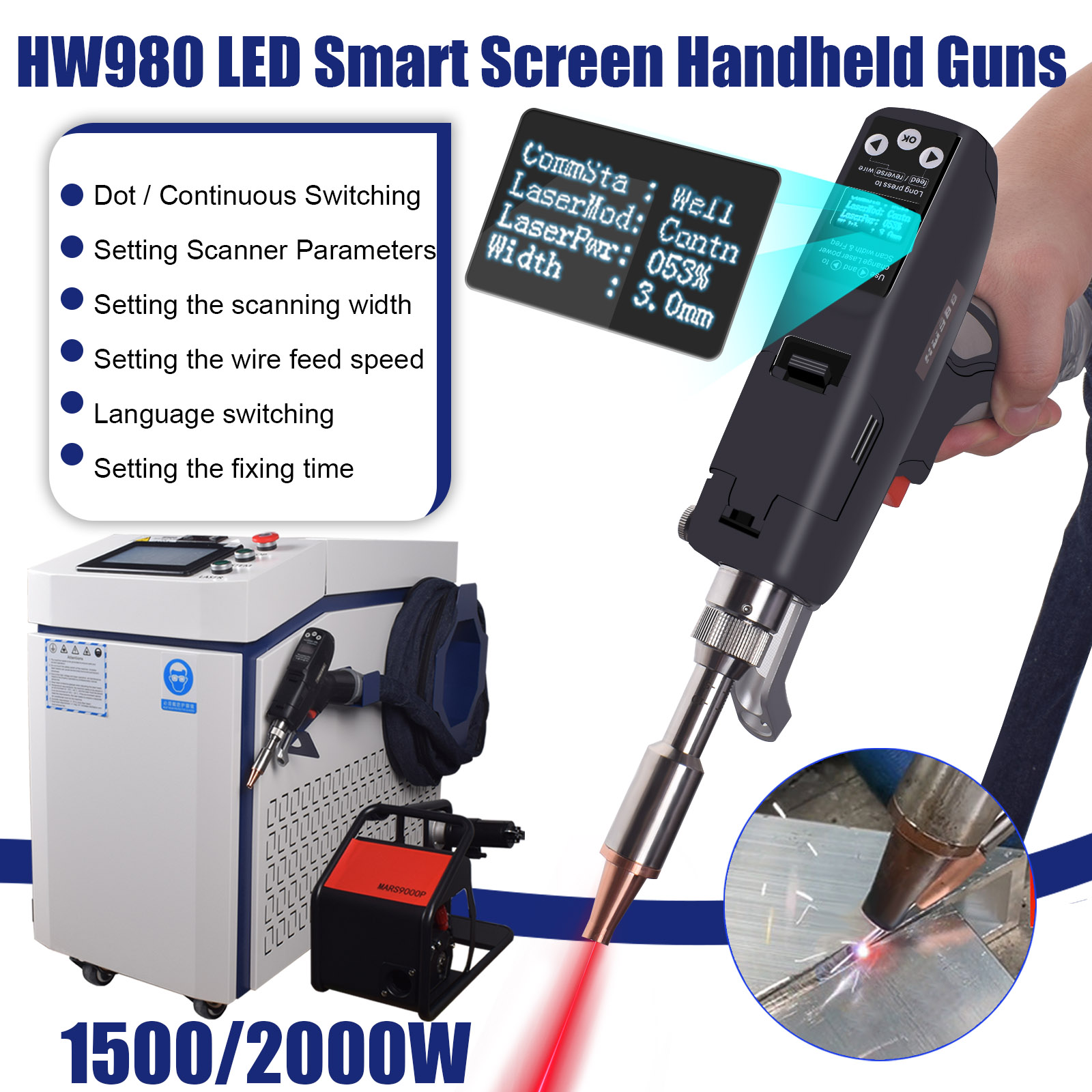 Raycus 3000W Handheld 4-in-1 F - Laser Soldering Machine Handheld recension och pris